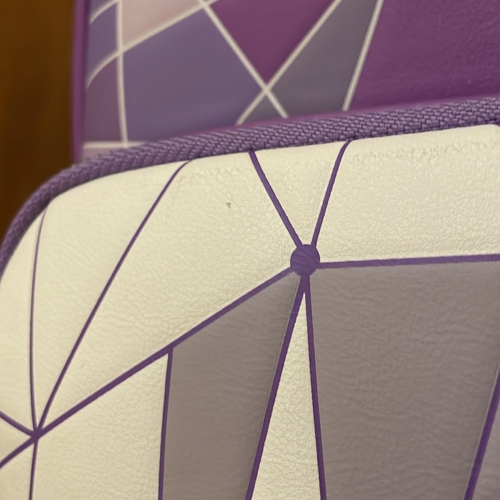 LOUNGEFLY UEC Purple White Abstract Wall Epcot Backpack - Picture 12 of 12